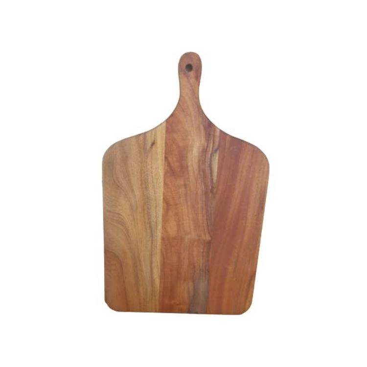 Premium Wooden Chopping Board with Handle Rectangle Shape Natural Kitchen Board