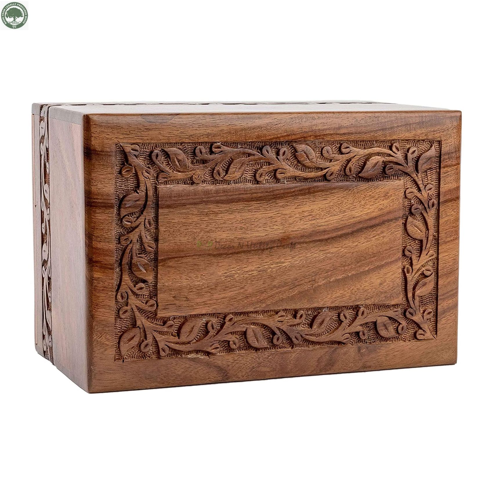 Rosewood Urn for Human Pet Ashes