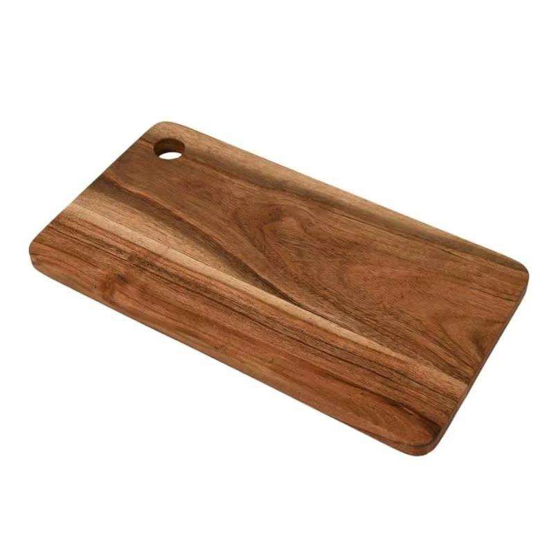 Wooden Rectangle Chopping Block with Handle – Durable Kitchen Cutting Board